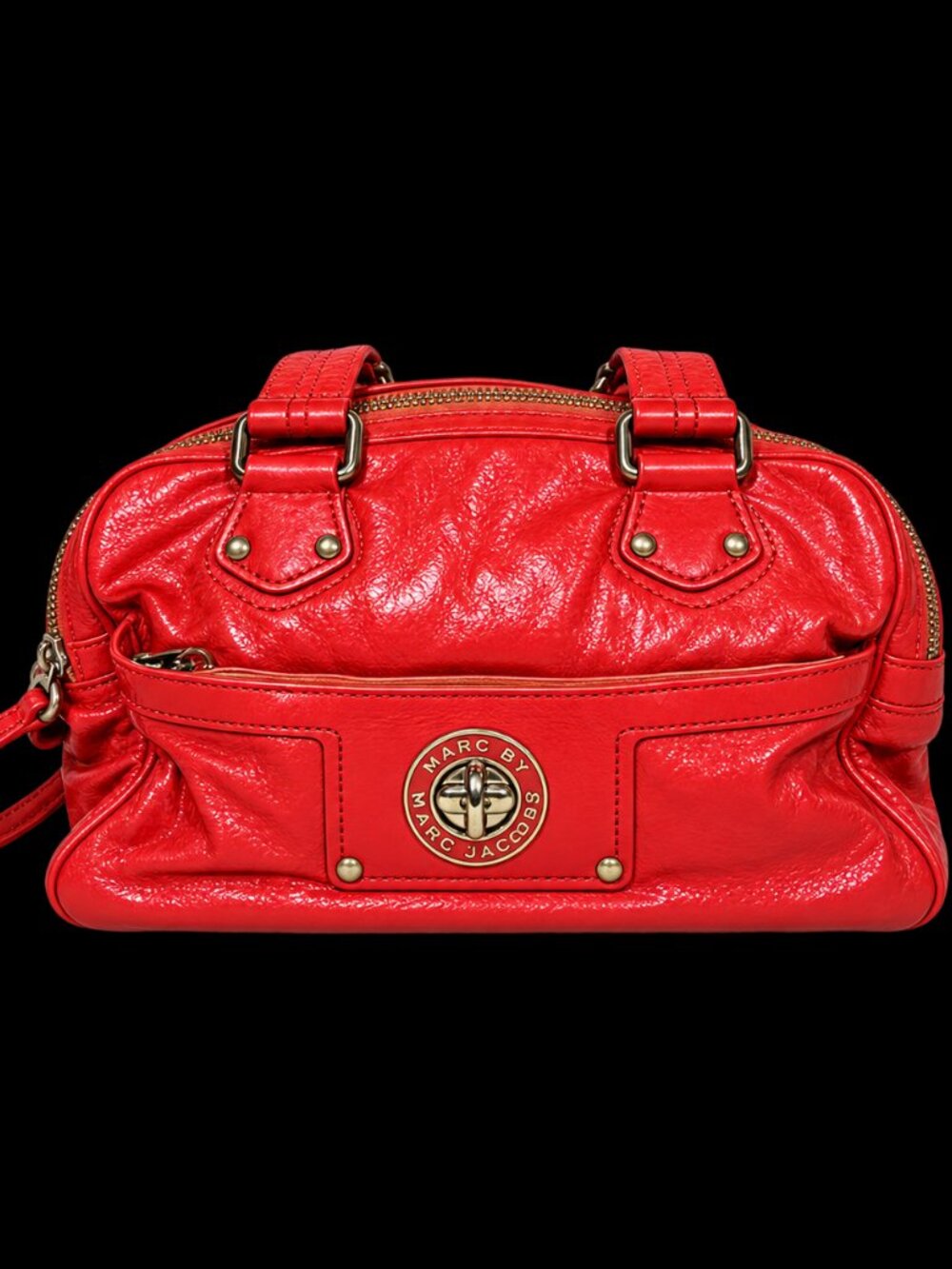 Marc by Marc Jacobs Pink Patent Leather Satchel Handbag - Picture 3 of 3